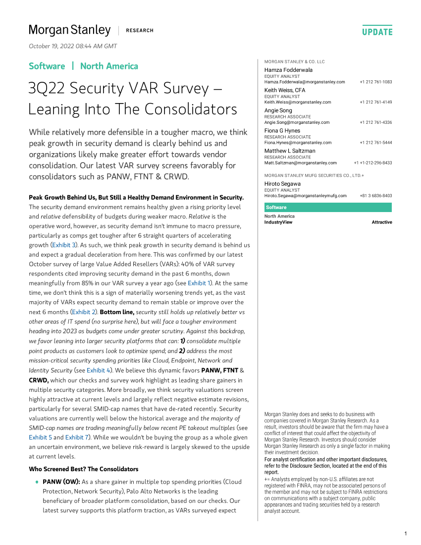 Morgan Stanley-Software 3Q22 Security VAR Survey – Leaning Into The Consol...Morgan Stanley-Software 3Q22 Security VAR Survey – Leaning Into The Consol..._1.png